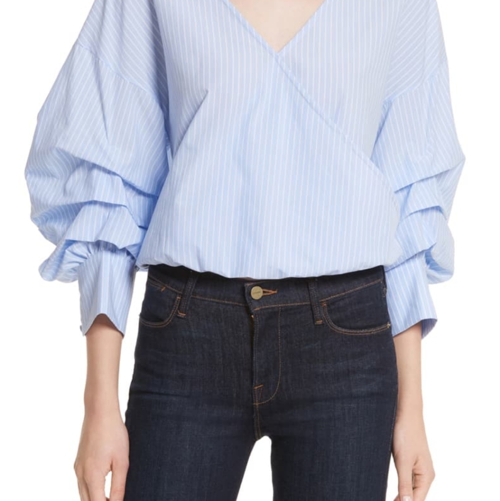 ALICE + OLIVIA • Braelyn Ruffled Blouse